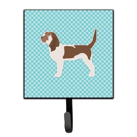 Jensendistributionservices Grand Basset Griffon Vendeen Checkerboard Blue Leash or Key Holder MI1706652